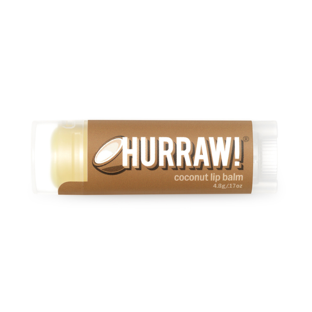 HURRAW! Coconut Organic Lip Balm, 4.8 g