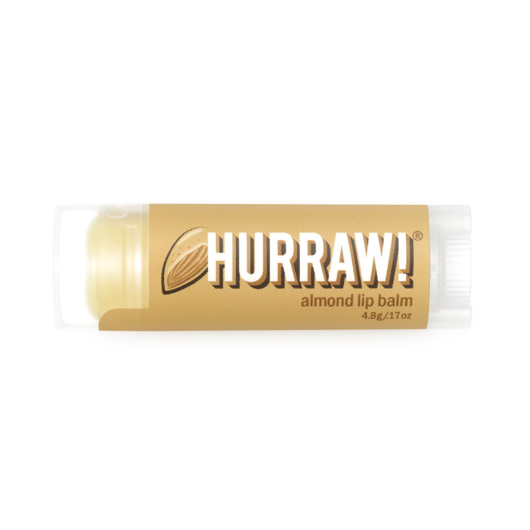 HURRAW! Almond Organic Lip Balm, 4.8 g