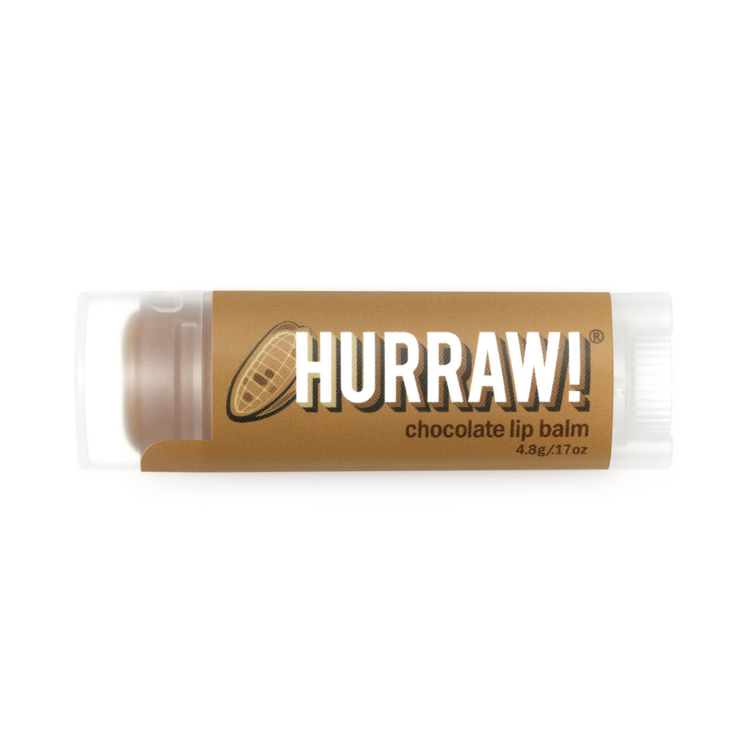 HURRAW! Chocolate Organic Lip Balm, 4.8 g