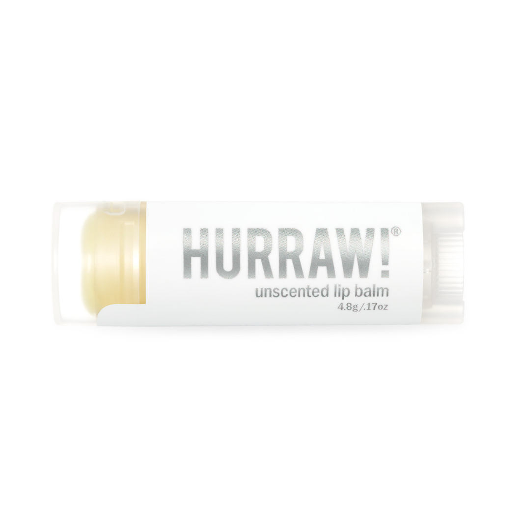 HURRAW! Unscented Organic Lip Balm, 4.8 g