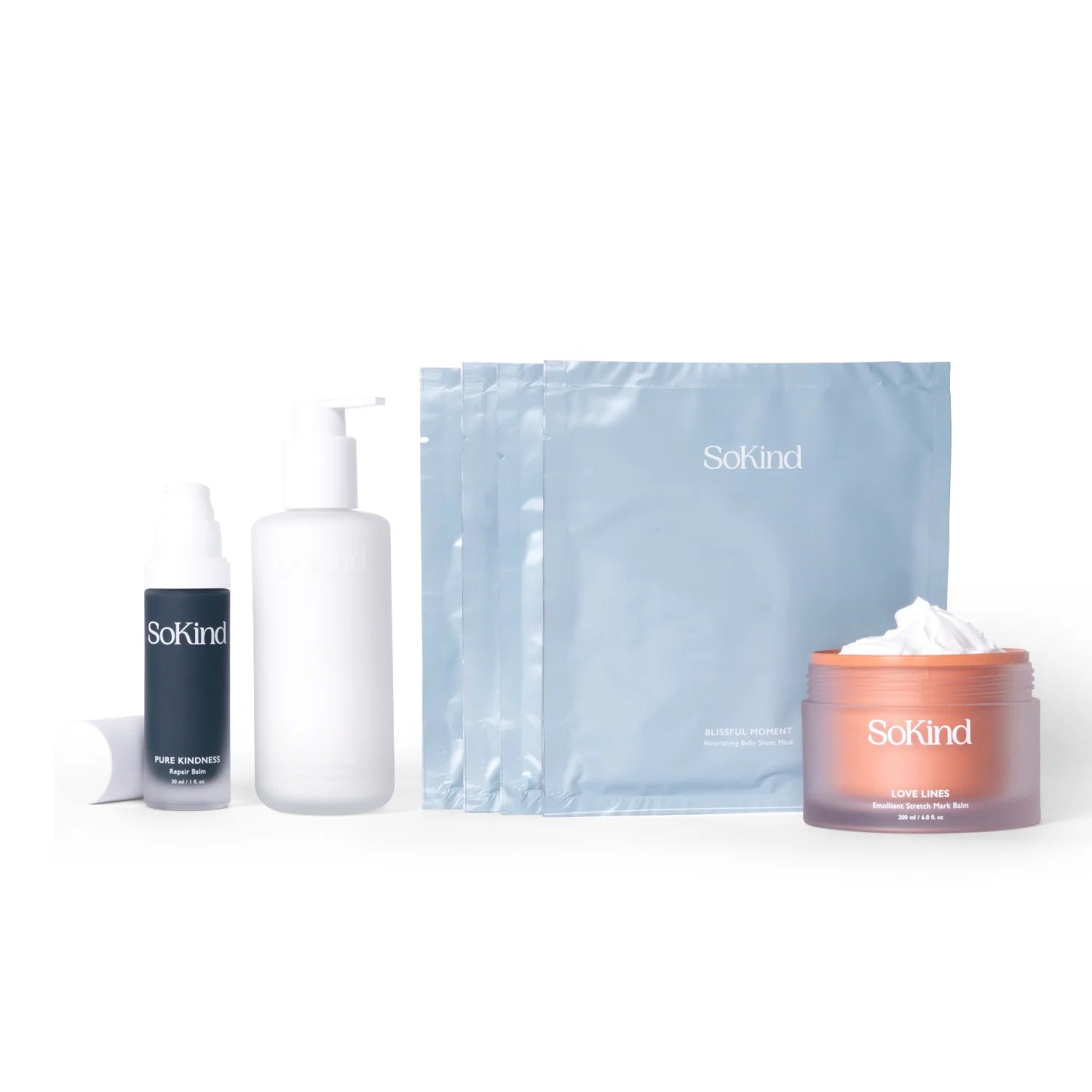SoKind Pregnancy Body Care Kit, 4‑piece set
