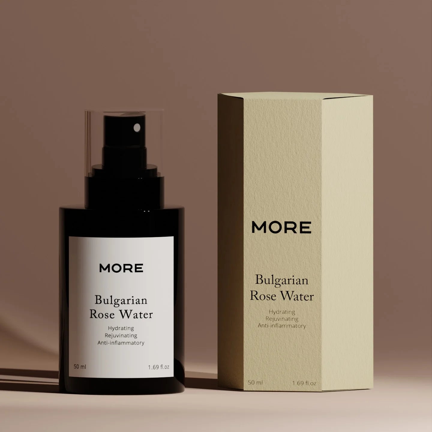 MORE ekologiška bulgariškų rožių veido dulksna, 50 ml