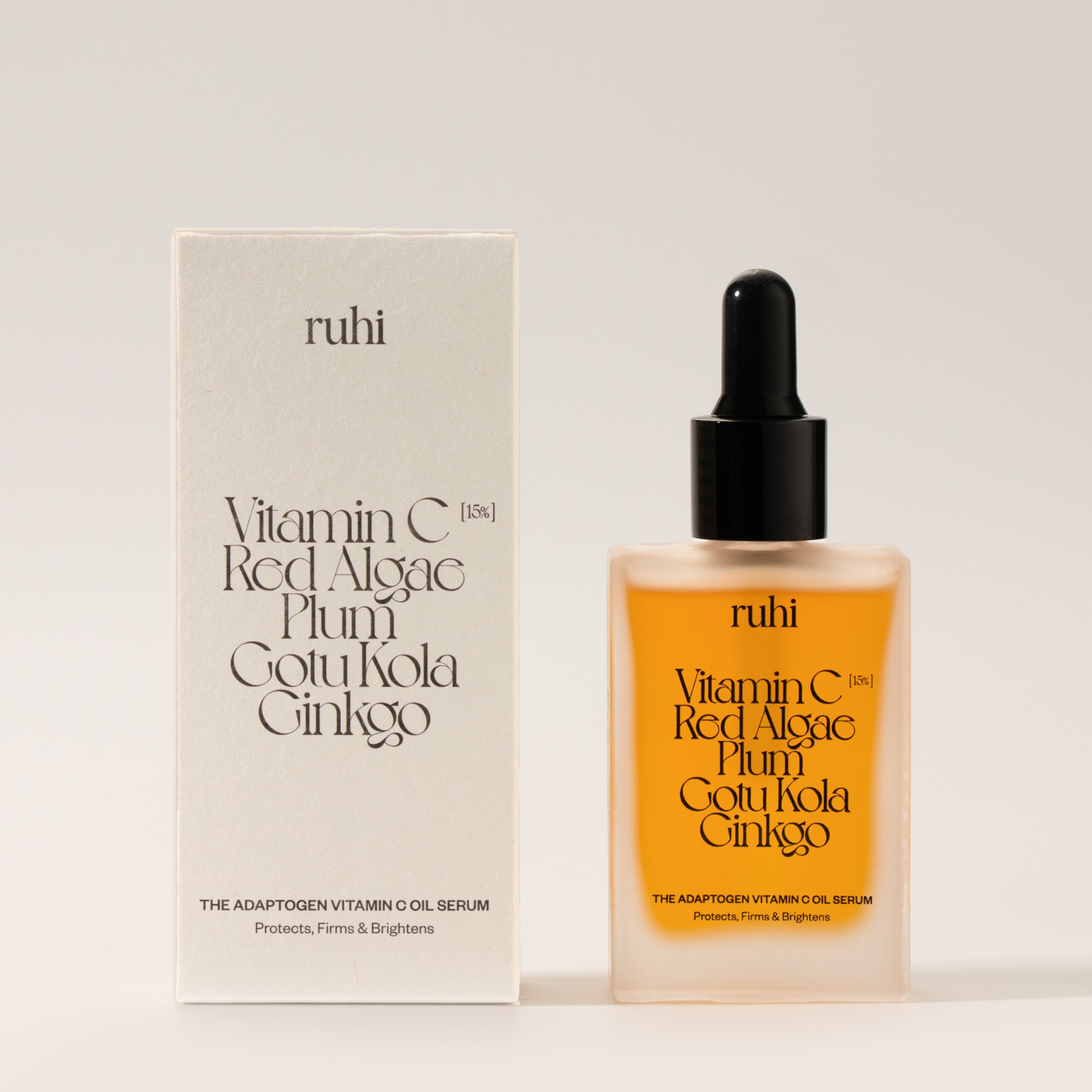 Ruhi vitamino C skaistinantis veido aliejinis serumas, 30 ml