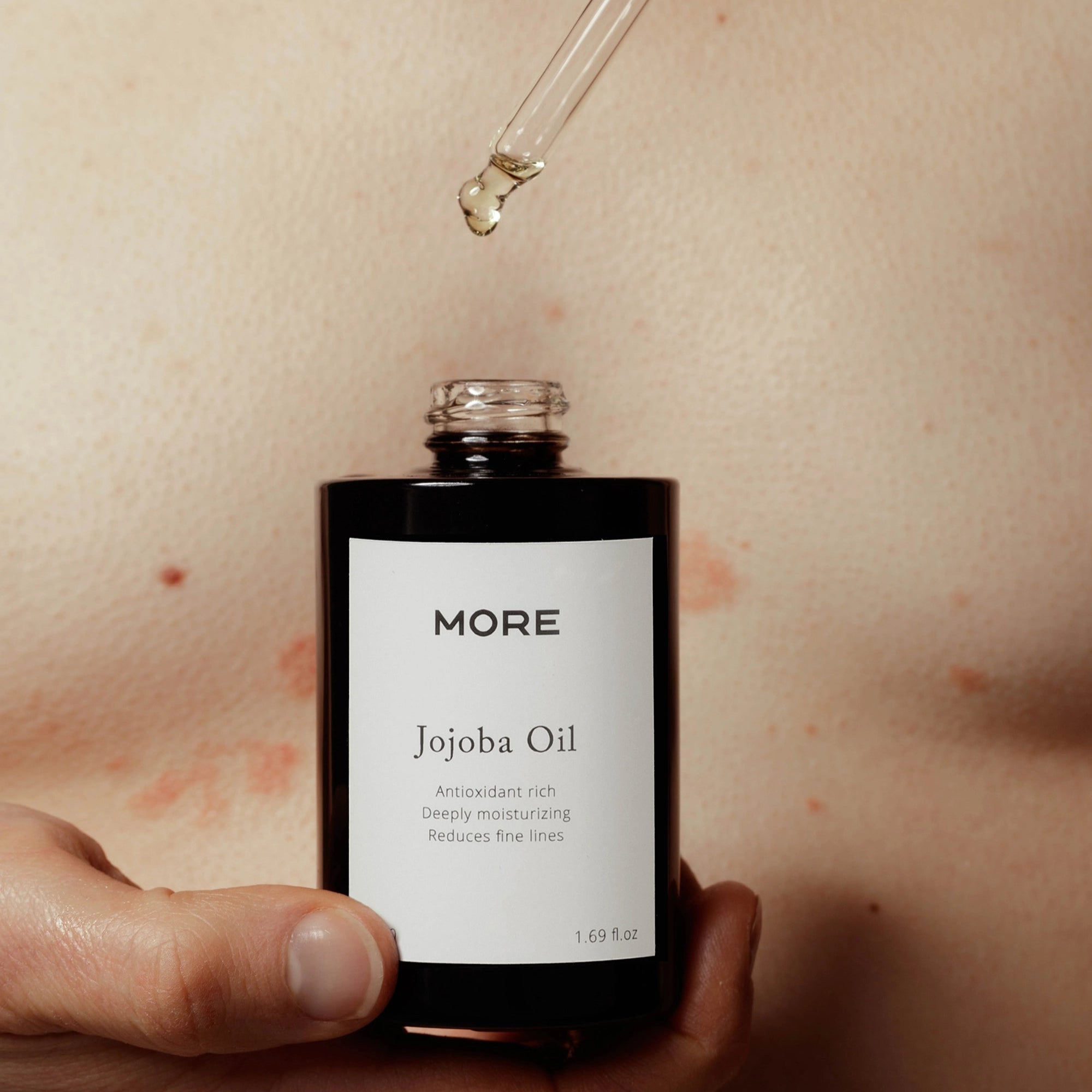 MORE Organic Jojoba Moisturising Face & Body Oil, 50 ml