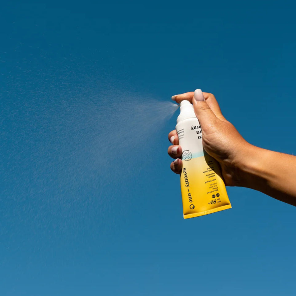 SeventyOne Percent Eco SPF50 veido ir kūno saulės purškiklis, 100 ml